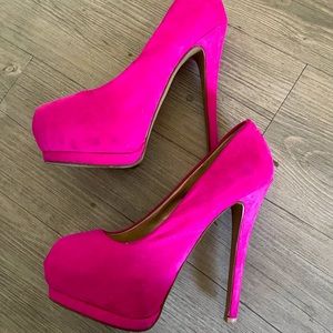 Hot Pink Platform Heels